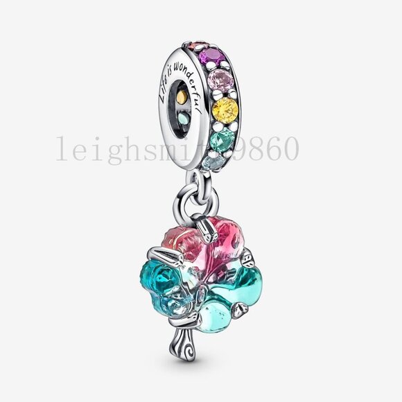 Pandora Togetherness Tree Murano Glass Dangle Charm - Picture 1 of 6
